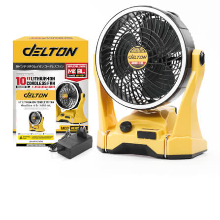 พัดลมไร้สาย 10 นิ้ว (เฉพาะเครื่องเปล่า) DELTON รุ่น AERO-10L 20V_1